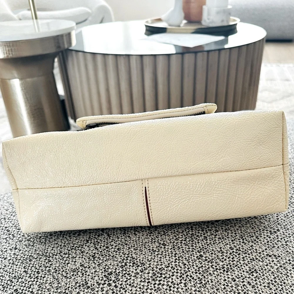 🆕✨ HAMMITT VIP Baguette Alabaster Glaze Patent Leather Shoulder Crossbody Bag - Picture 7 of 11